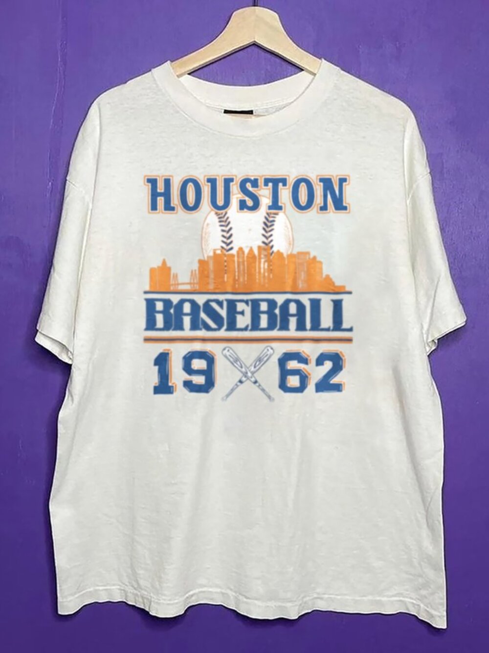 Vintage 90s Styled Houston Astros Baseball Shirt, Houston Astros 1962 MLB Shirt